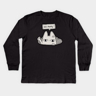 Molecat - Go away! Kids Long Sleeve T-Shirt